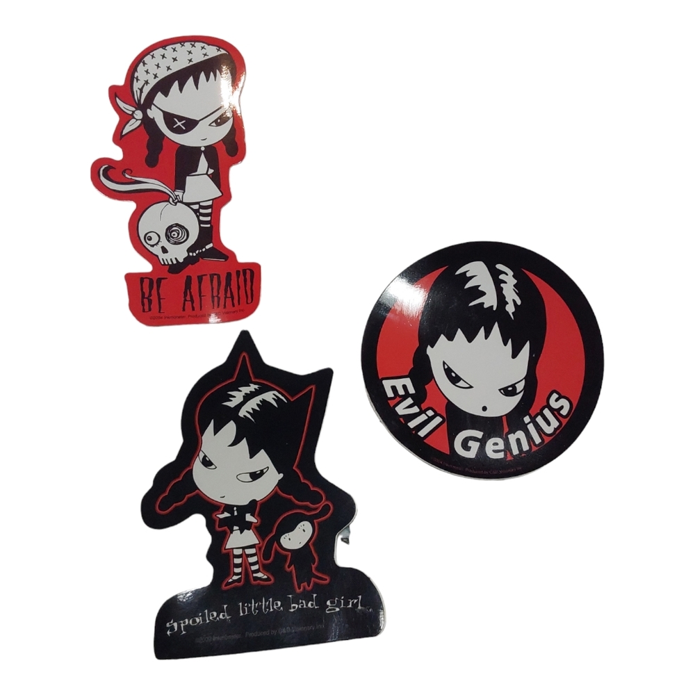3 Emily Strange Stickers New